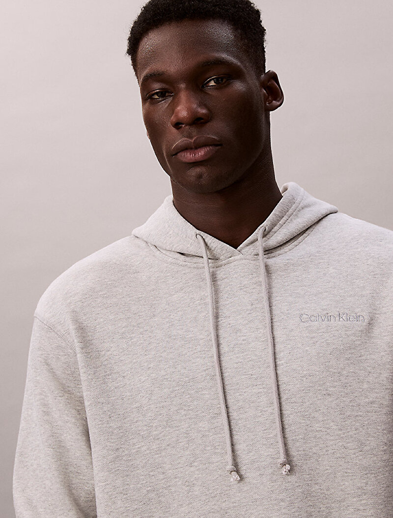 Calvin Klein Gri Renkli Erkek Hoodie