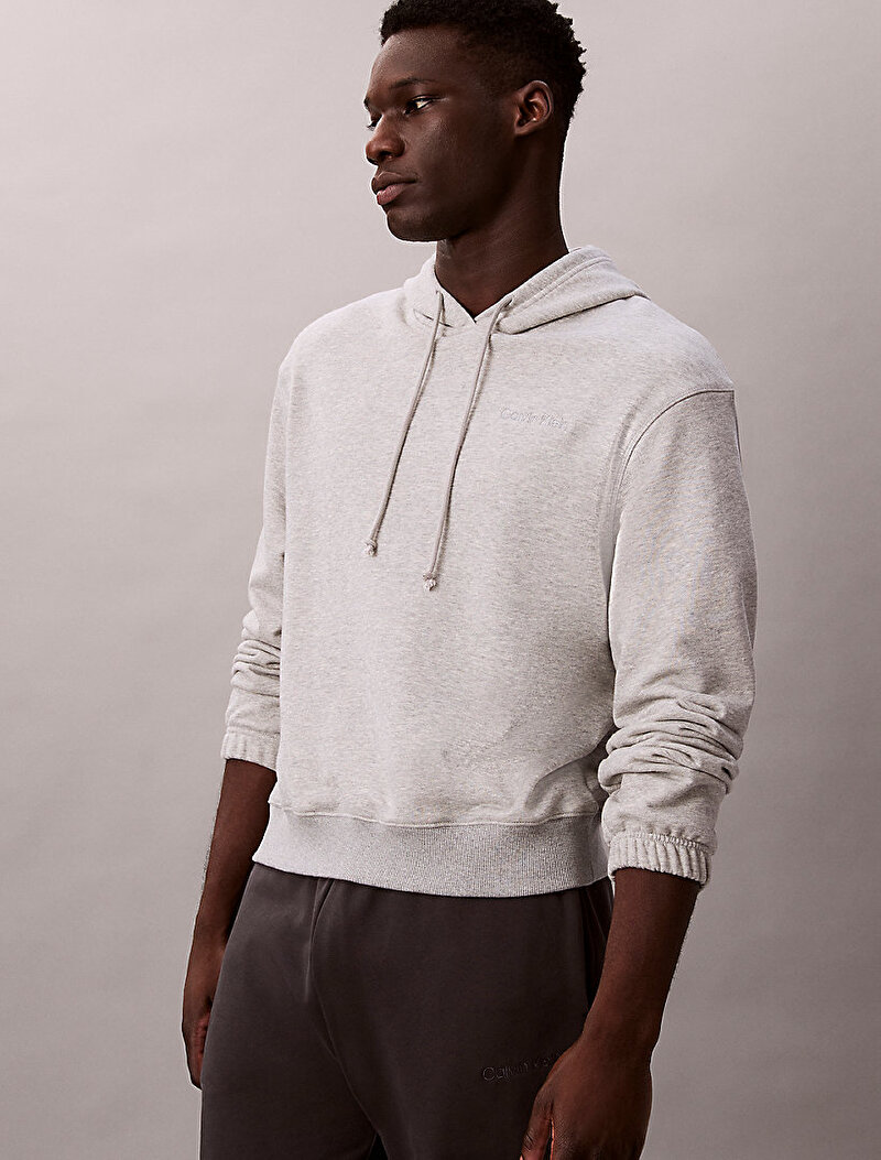 Calvin Klein Gri Renkli Erkek Hoodie