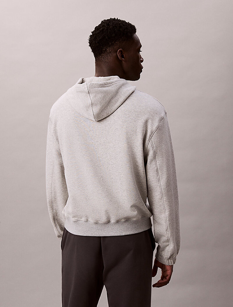 Calvin Klein Gri Renkli Erkek Hoodie