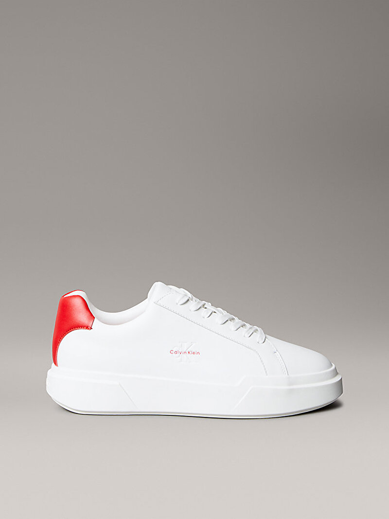 Calvin Klein Beyaz Renkli Erkek Chunky Cupsole Laceup Sneaker