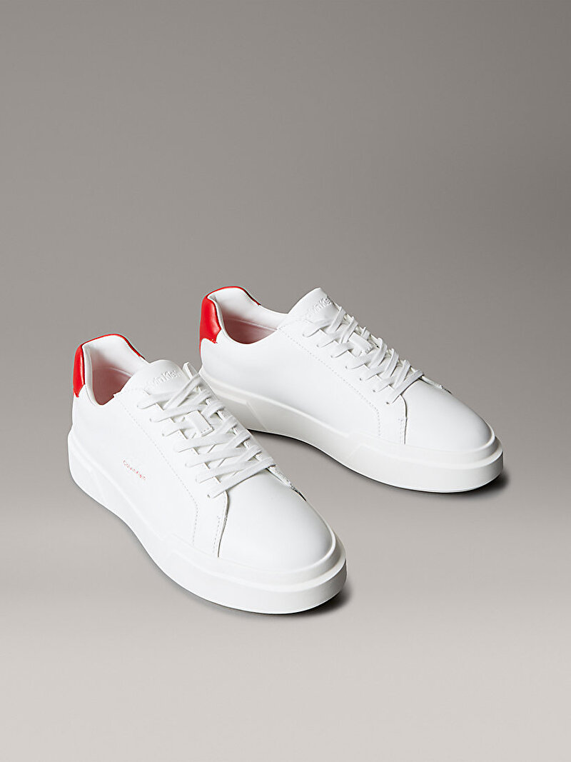 Calvin Klein Beyaz Renkli Erkek Chunky Cupsole Laceup Sneaker