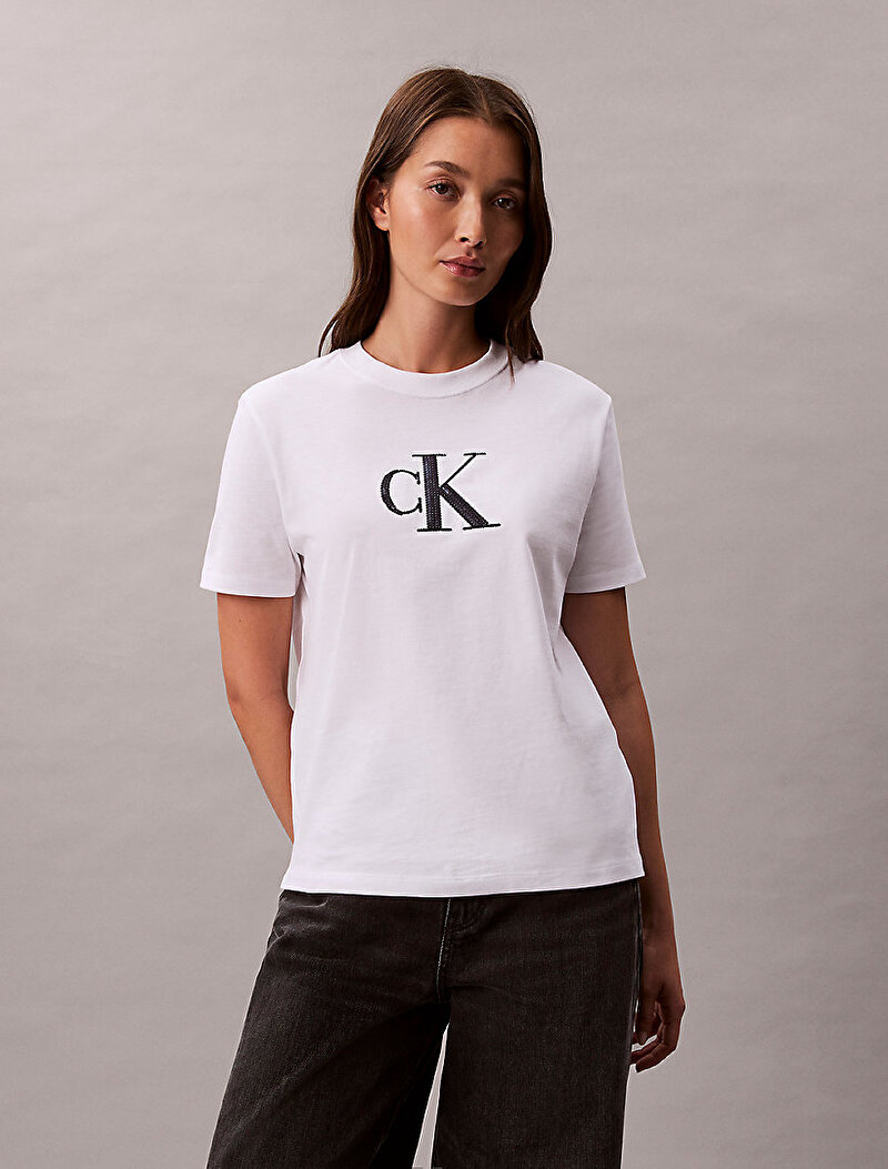 Kadın Sequin Graphic T-shirt
