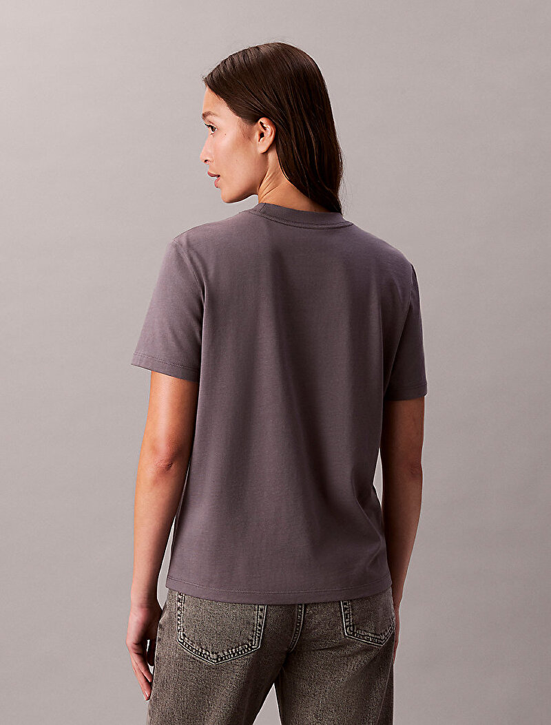 Calvin Klein Gri Renkli Kadın Sequin Graphic T-shirt
