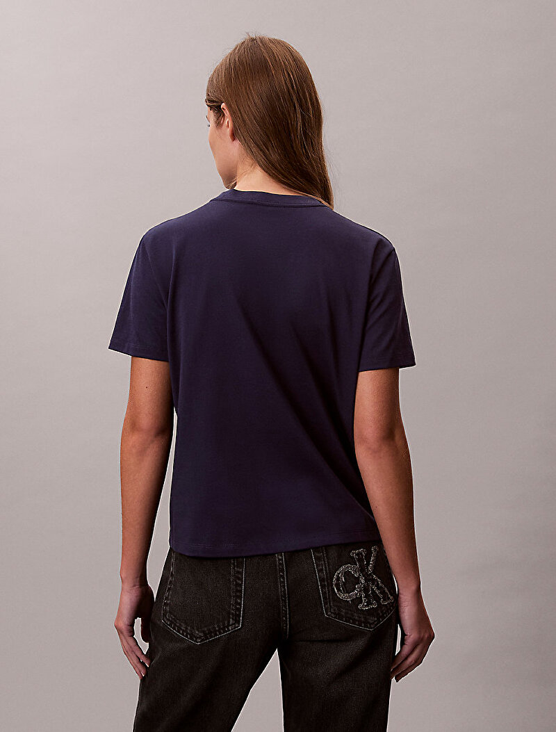 Calvin Klein Mor Renkli Kadın Classic Foil T-shirt