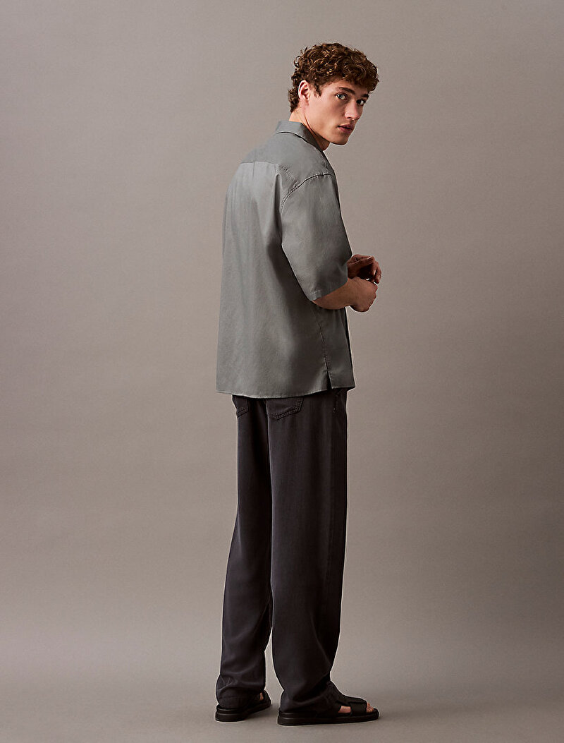 Calvin Klein Bej Renkli Erkek 90s Straight Overdye Jean Pantolon