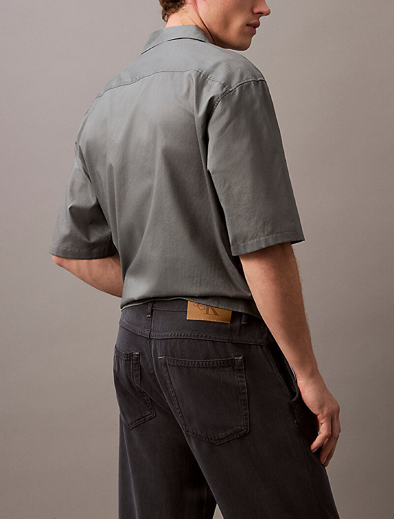 Calvin Klein Bej Renkli Erkek 90s Straight Overdye Jean Pantolon