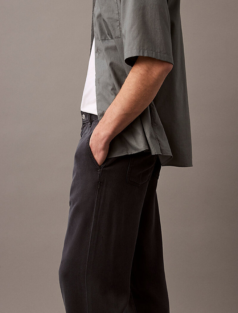 Calvin Klein Bej Renkli Erkek 90s Straight Overdye Jean Pantolon