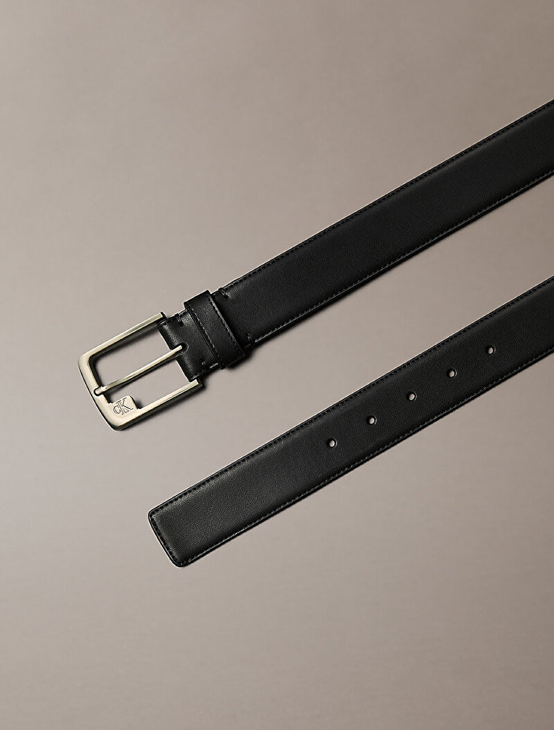 Calvin Klein Siyah Renkli Erkek Mono Frame Buckle Kemer