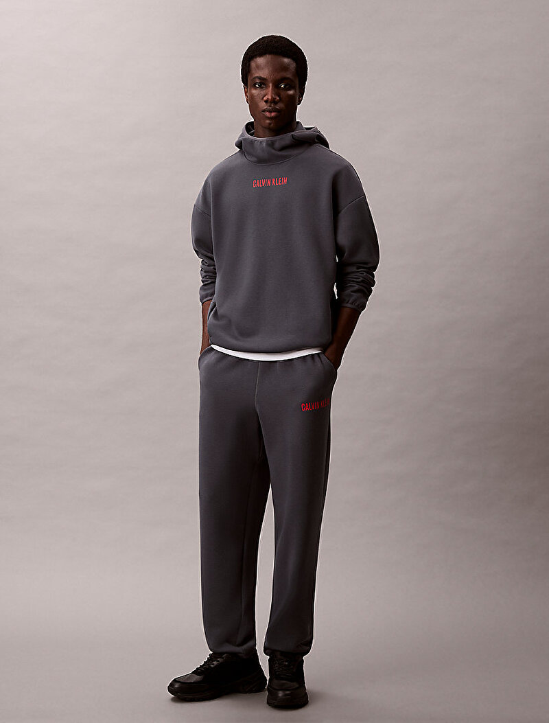 Calvin Klein Gri Renkli Erkek Hoodie