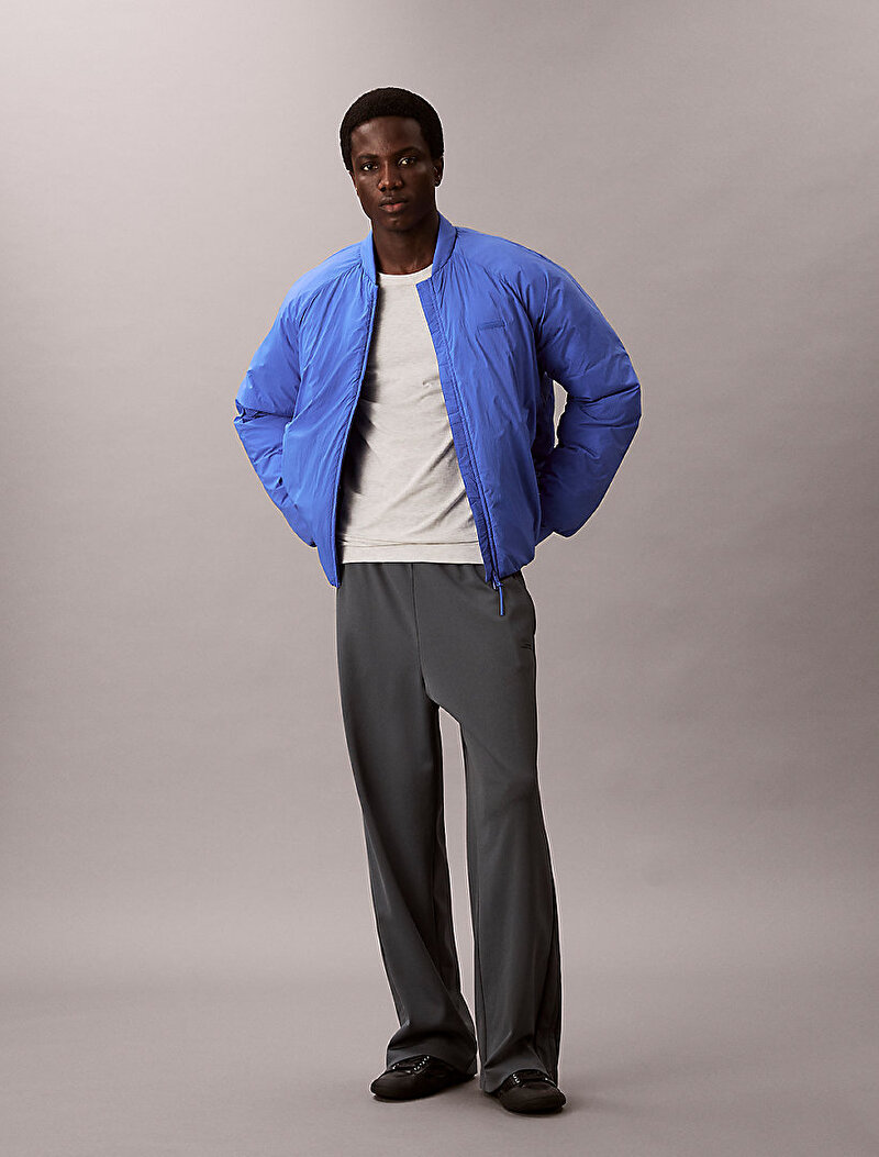 Calvin Klein Mavi Renkli Erkek Bomber Ceket