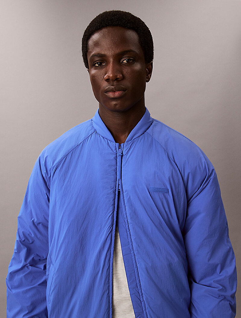 Calvin Klein Mavi Renkli Erkek Bomber Ceket