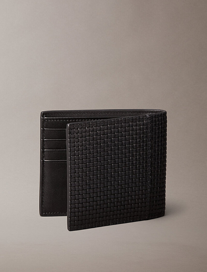 Calvin Klein Siyah Renkli Erkek Embossed Woven Cüzdan