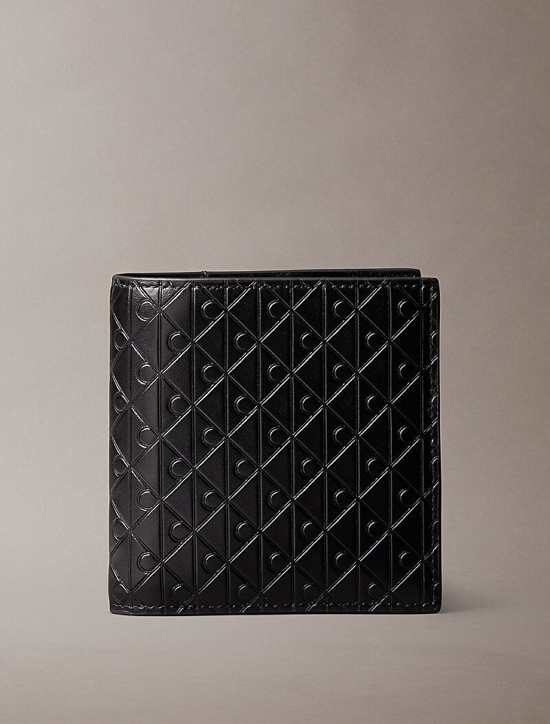 Calvin Klein Siyah Renkli Erkek Embossed Emblem Cüzdan