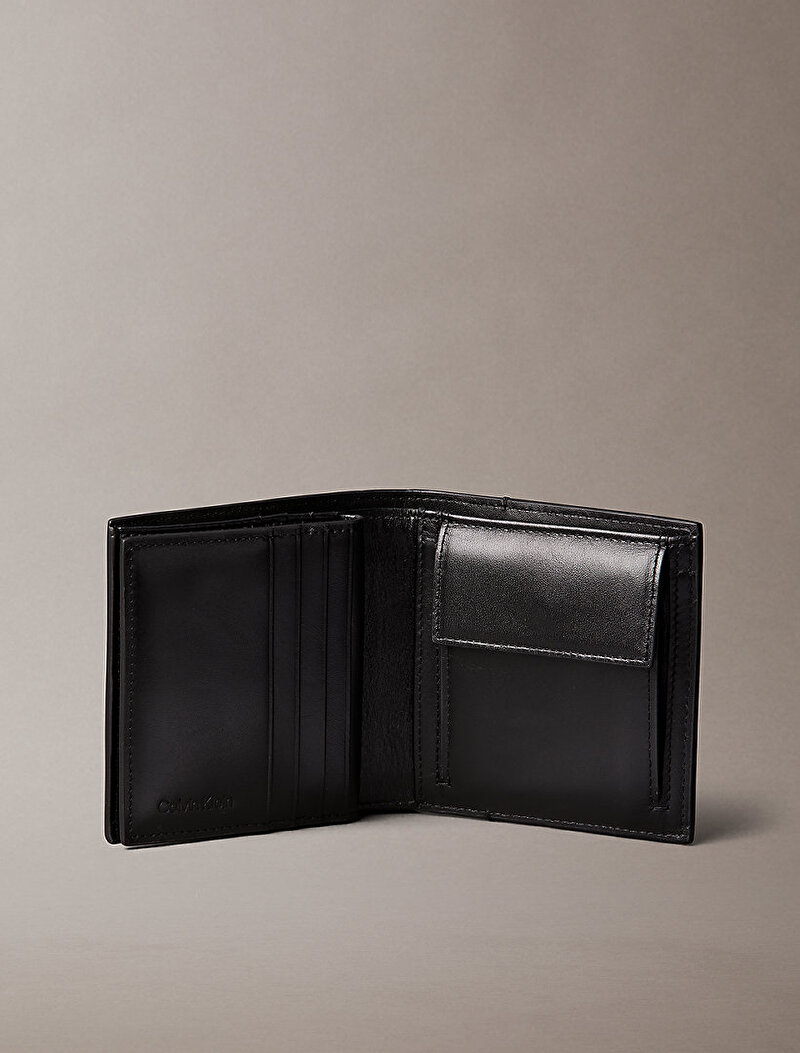 Calvin Klein Siyah Renkli Erkek Embossed Emblem Cüzdan