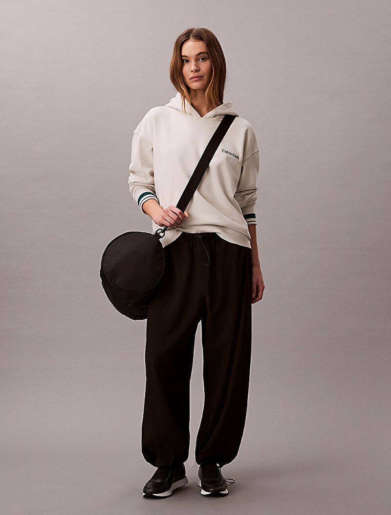 Calvin Klein Beyaz Renkli Kadın Rib Hoodie