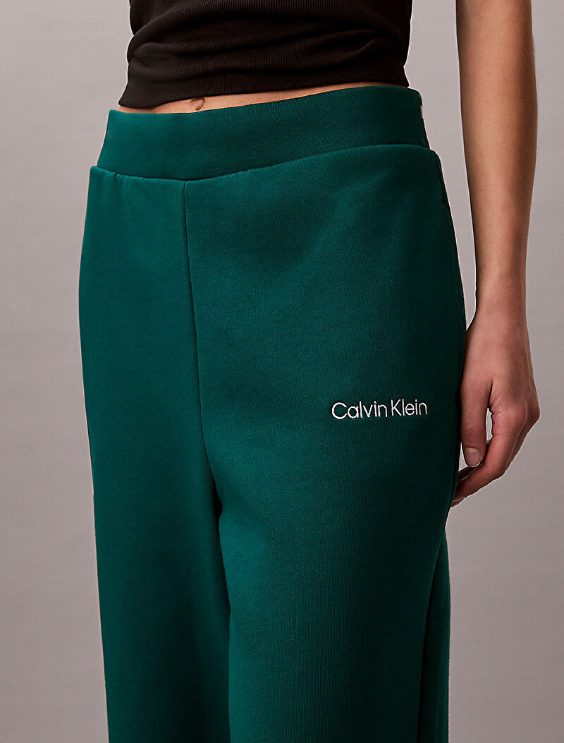 Calvin Klein Yeşil Renkli Kadın Straight Leg Eşofman Altı