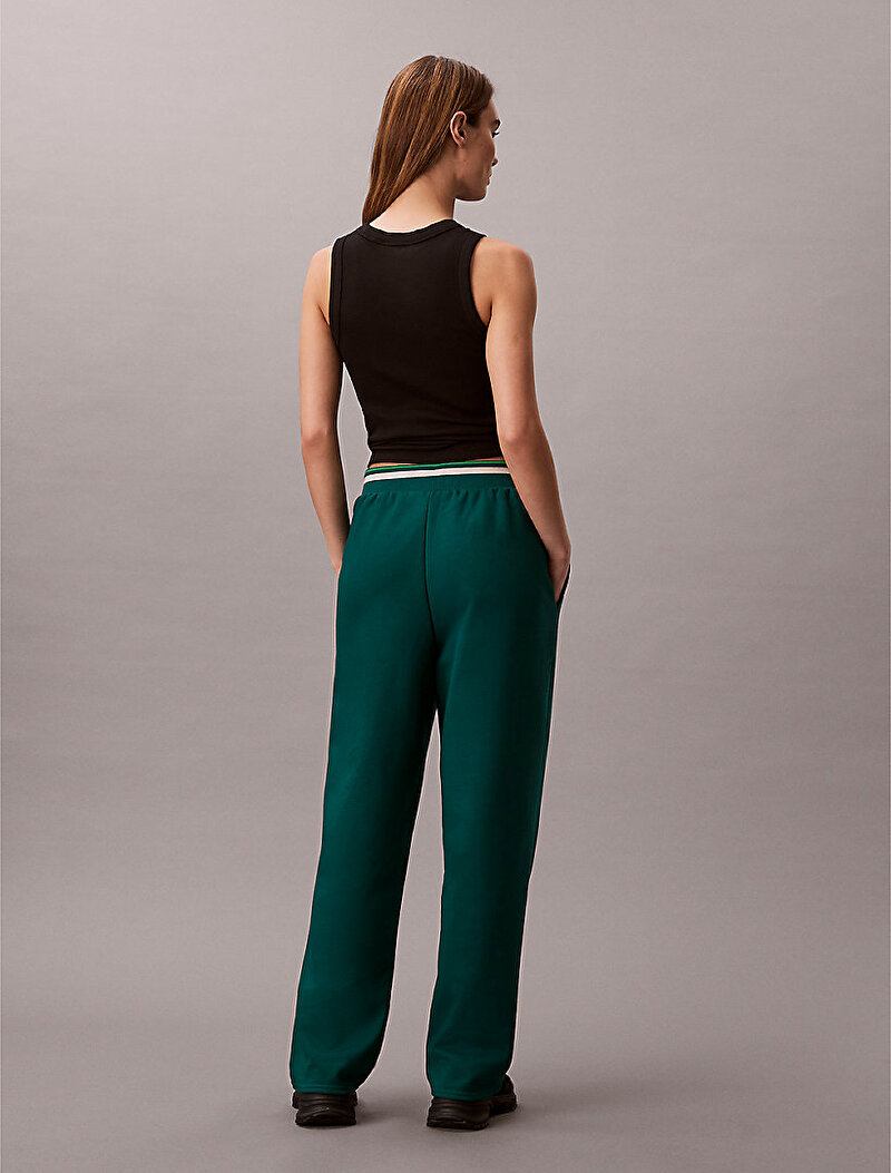 Calvin Klein Yeşil Renkli Kadın Straight Leg Eşofman Altı