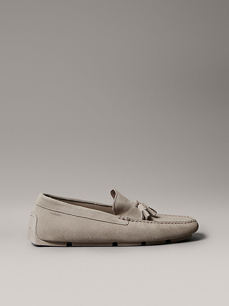 Calvin Klein Bej Renkli Erkek Driver Tassels Loafer