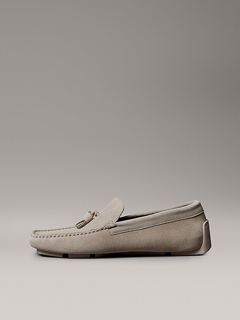 Calvin Klein Bej Renkli Erkek Driver Tassels Loafer