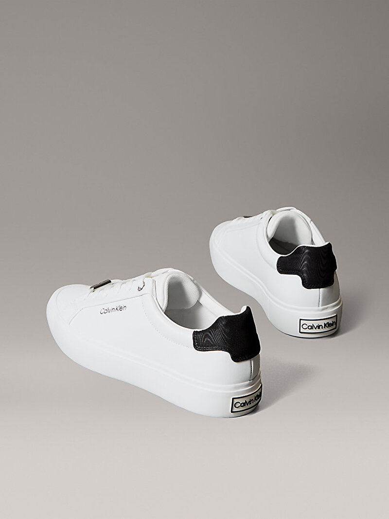 Calvin Klein Beyaz Renkli Kadın Vulcanic Lace Up Sneaker