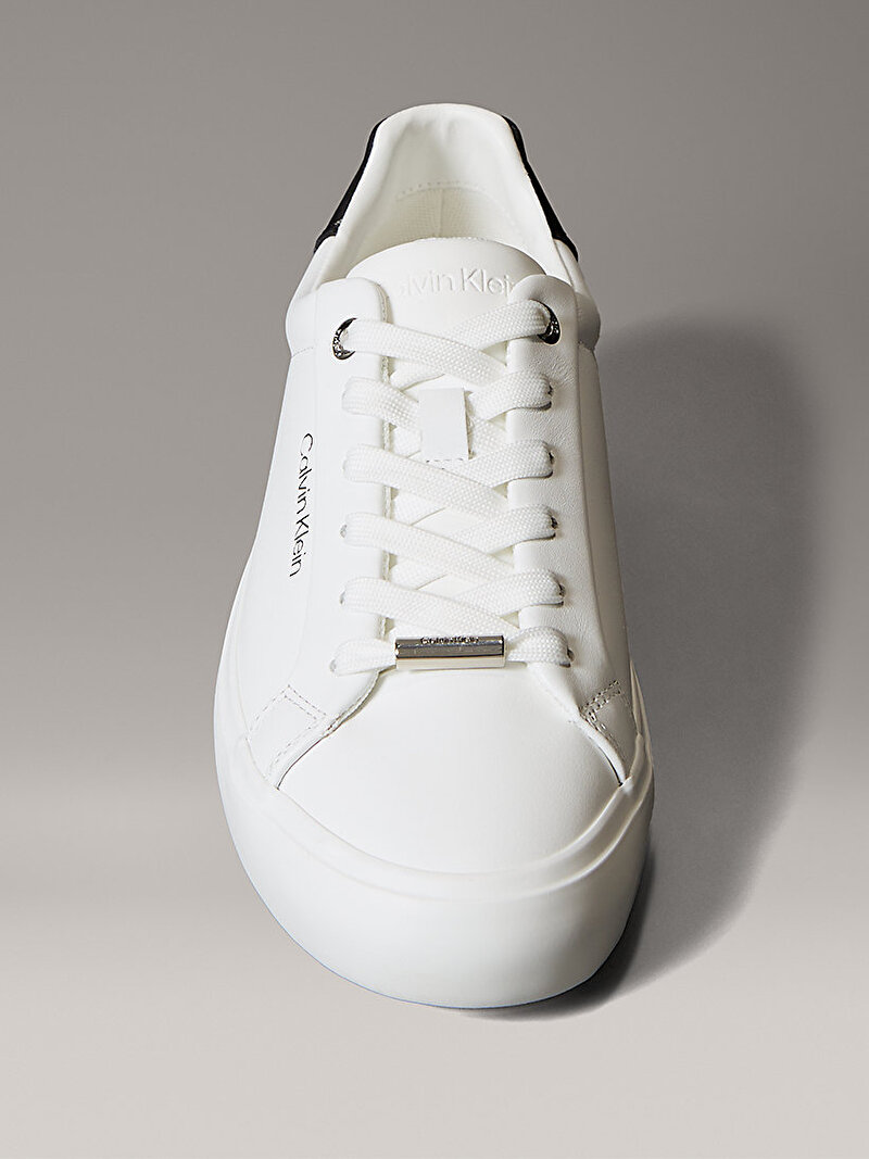 Calvin Klein Beyaz Renkli Kadın Vulcanic Lace Up Sneaker