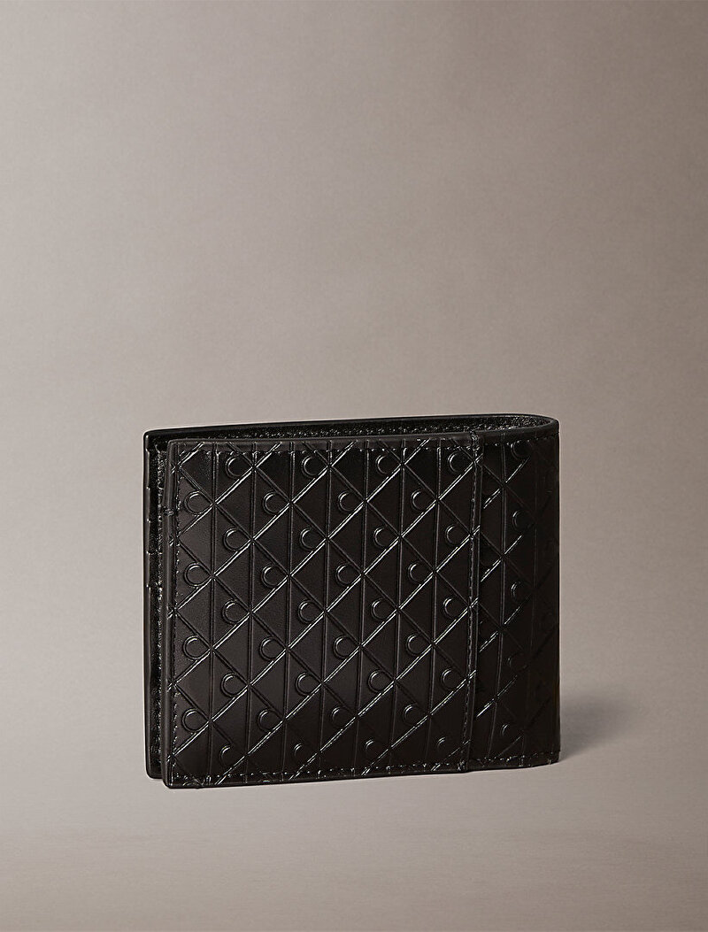 Calvin Klein Siyah Renkli Erkek Embossed Emblem Cüzdan
