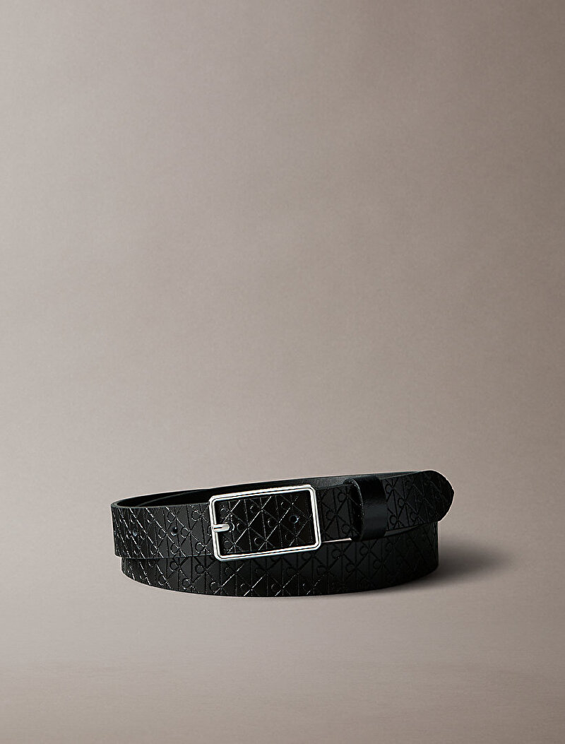 Calvin Klein Siyah Renkli Kadın Square Buckle Kemer
