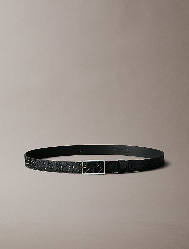 Calvin Klein Siyah Renkli Kadın Square Buckle Kemer