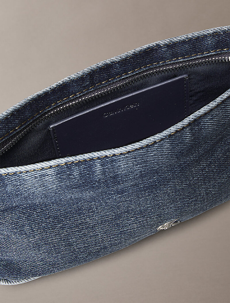 Calvin Klein Mavi Renkli Kadın Denim Omuz Çantası