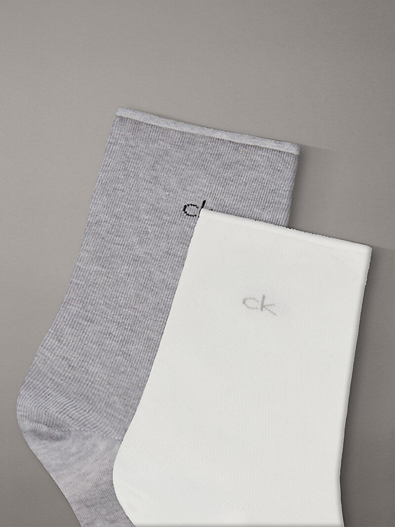 Calvin Klein Çok renkli Renkli Kadın CK 3'lü Paket Çorap