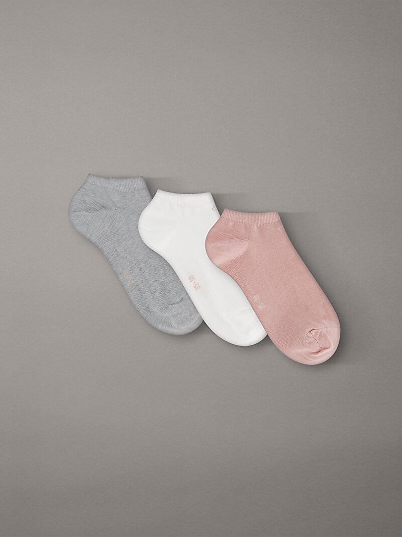 Kadın CK 3'lü Paket Sneaker Çorap