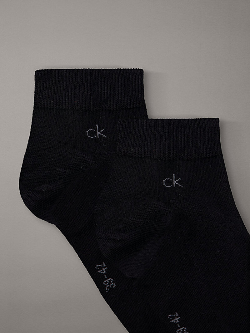 Calvin Klein Siyah Renkli Erkek CK Quarter 3'lü Paket Çorap