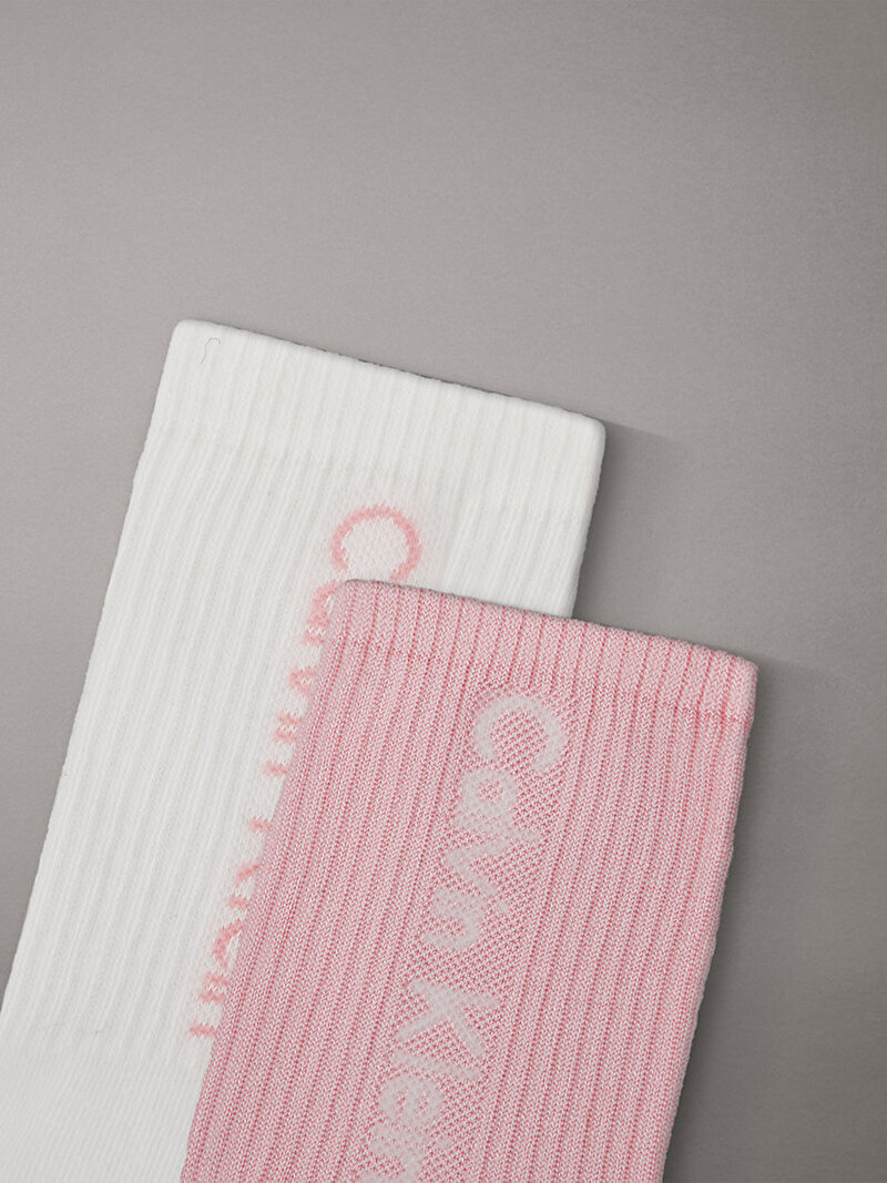 Calvin Klein Pembe Renkli Kadın CKJ 2'li Paket Çorap