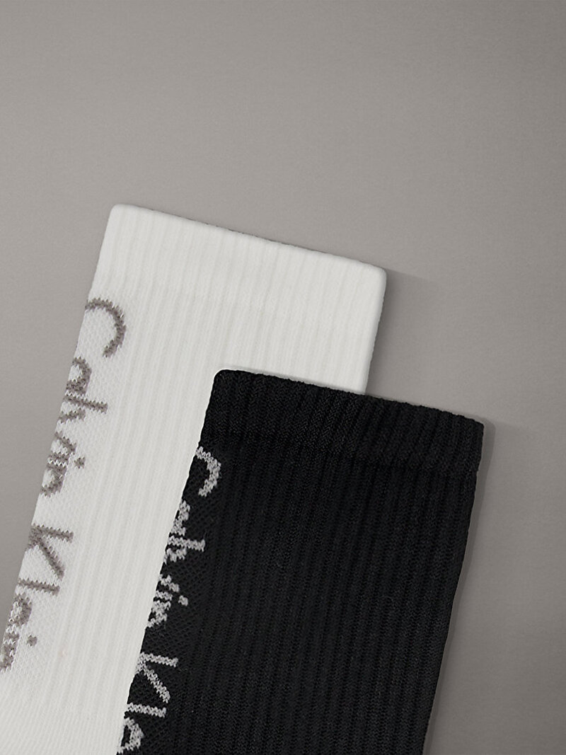 Calvin Klein Siyah Renkli Kadın CKJ 2'li Paket Çorap