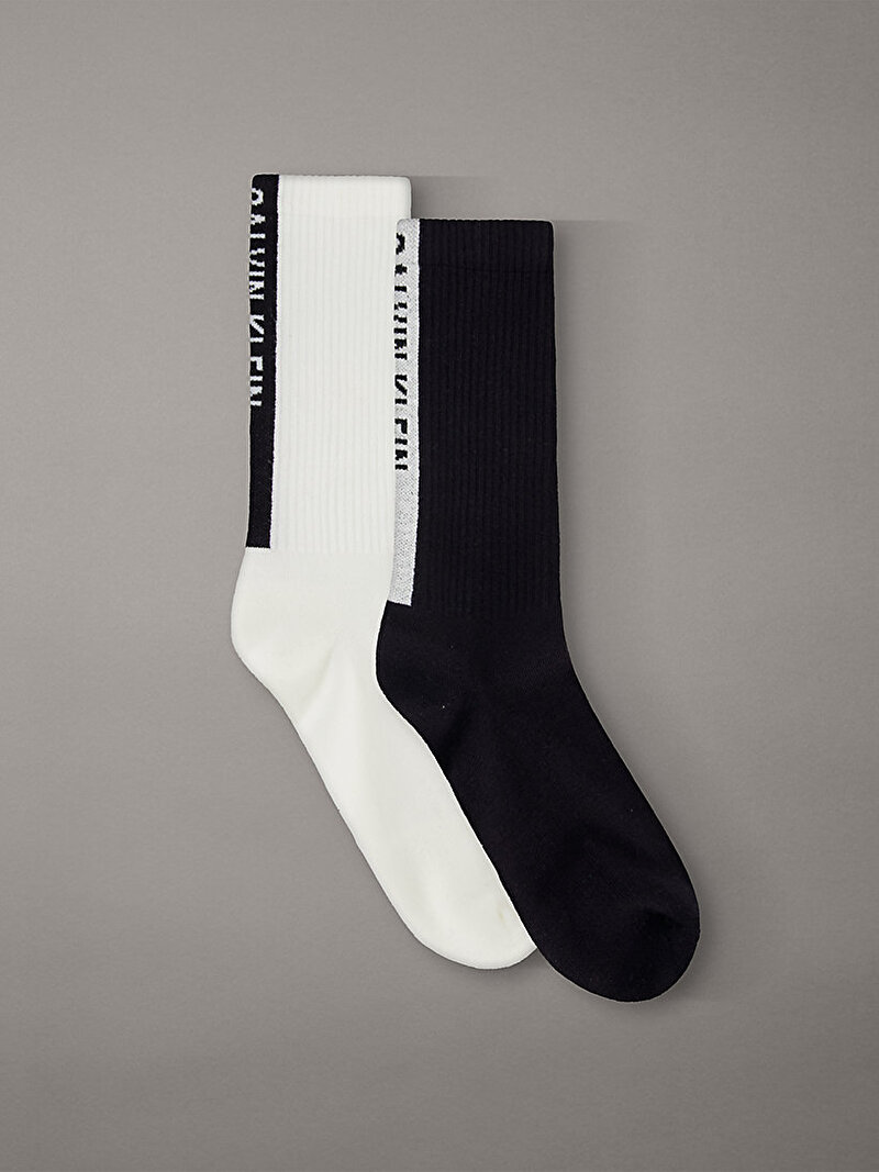 Calvin Klein Siyah Renkli Erkek CKJ 2'li Paket Çorap