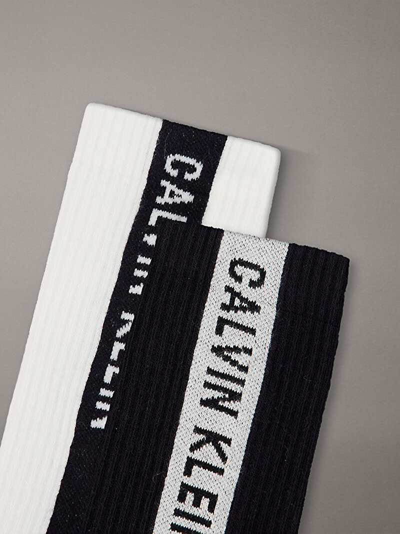 Calvin Klein Siyah Renkli Erkek CKJ 2'li Paket Çorap
