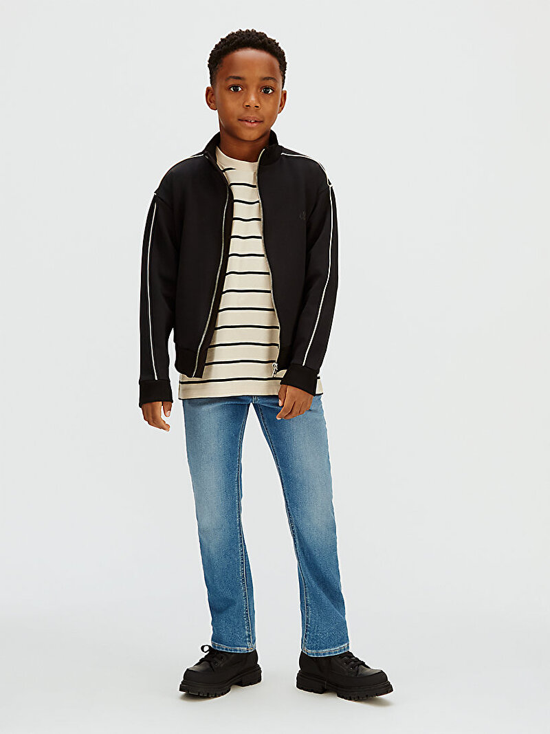 Calvin Klein Mavi Renkli Erkek Çocuk Essential Washed Blue Jean Pantolon