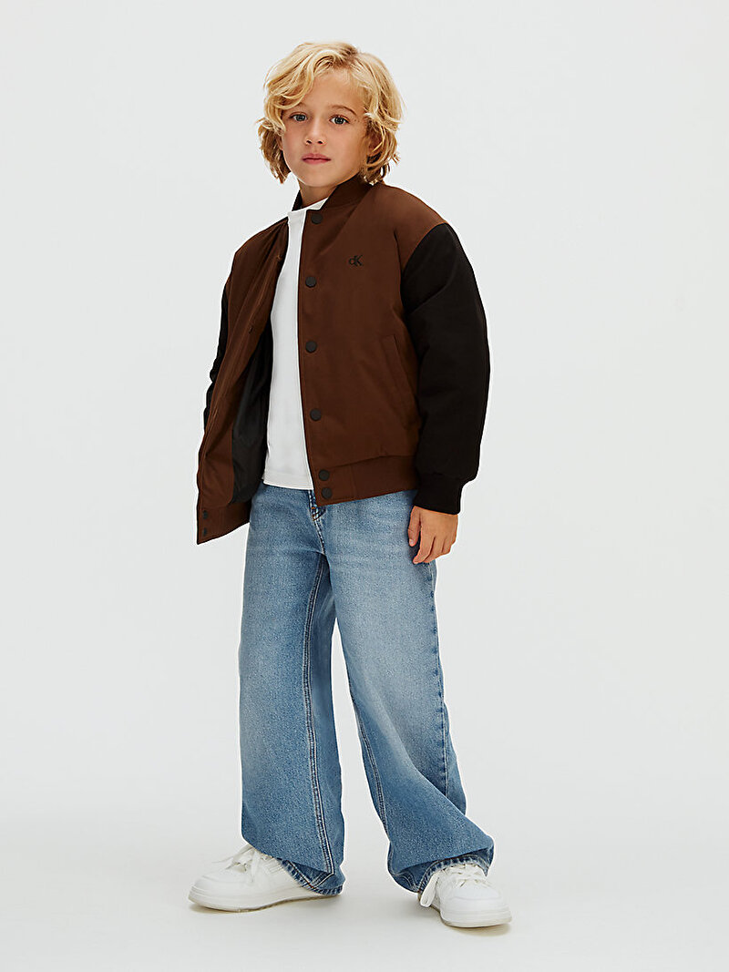 Calvin Klein Mavi Renkli Erkek Çocuk Skater Cloudy Jean Pantolon