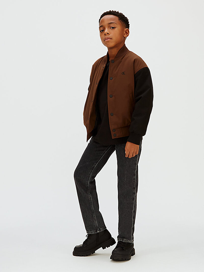 Erkek Çocuk Straight Optic Washed Jean Pantolon