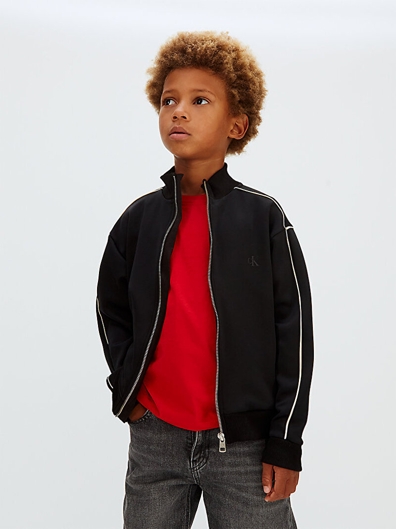 Calvin Klein Kırmızı Renkli Erkek Çocuk Minimal Logo T-shirt