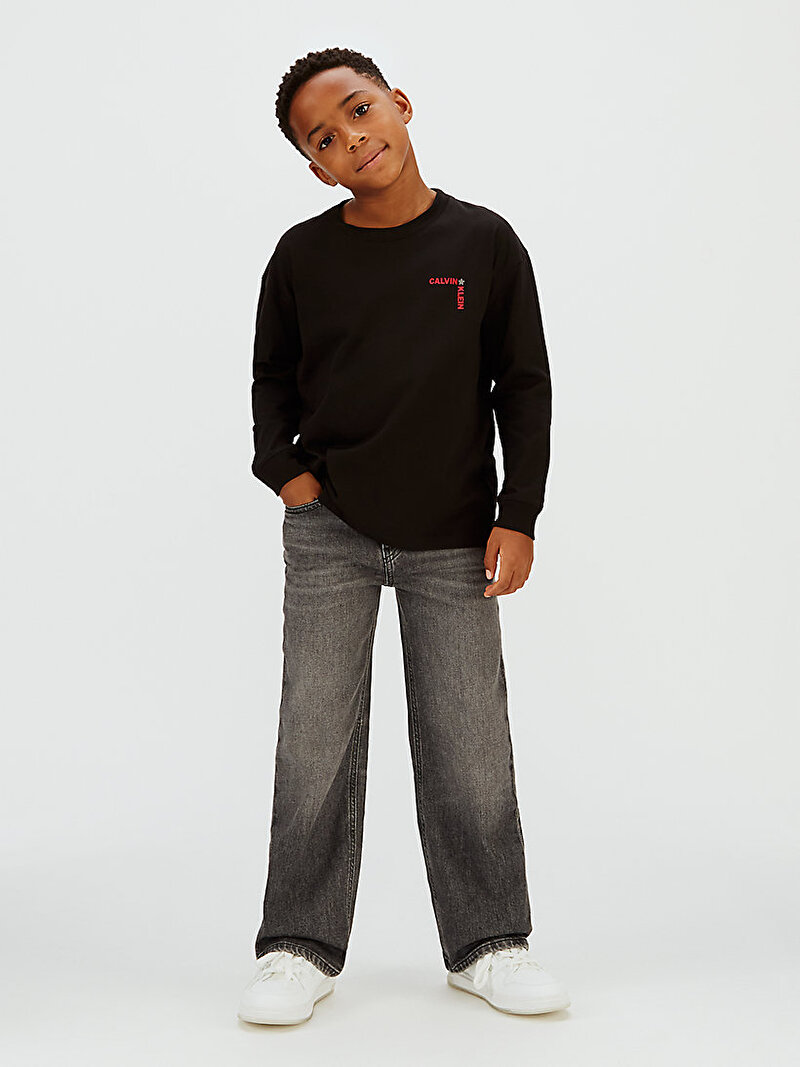 Calvin Klein Siyah Renkli Erkek Çocuk Light Calvin Klein T-shirt