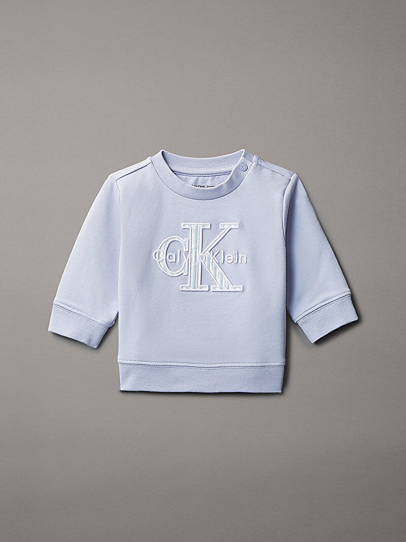 Calvin Klein Mavi Renkli Bebek Monologo Sweatshirt