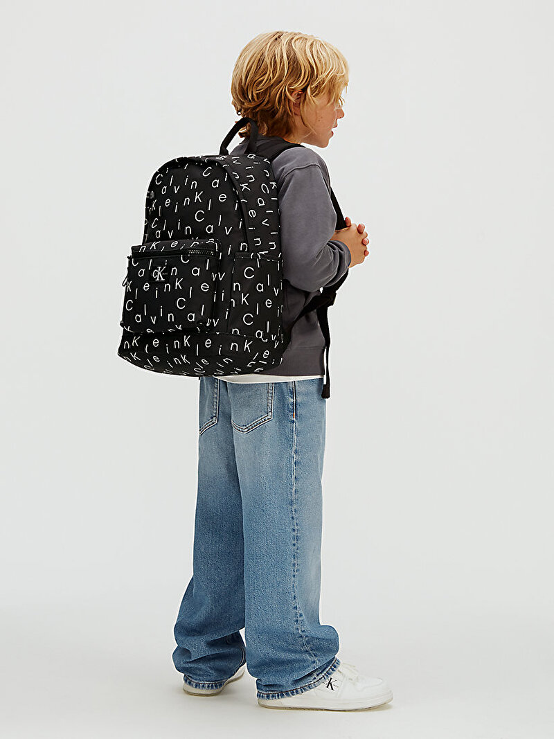 Calvin Klein Siyah Renkli Çocuk Unisex Calvin Klein Sırt Çantası