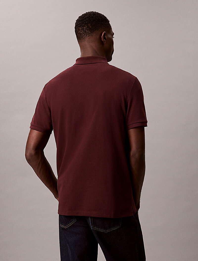 Calvin Klein Kırmızı Renkli Erkek Monogram Pique Polo T-shirt