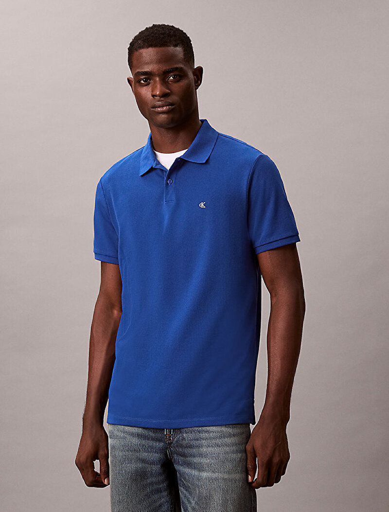 Erkek Monogram Pique Polo T-shirt
