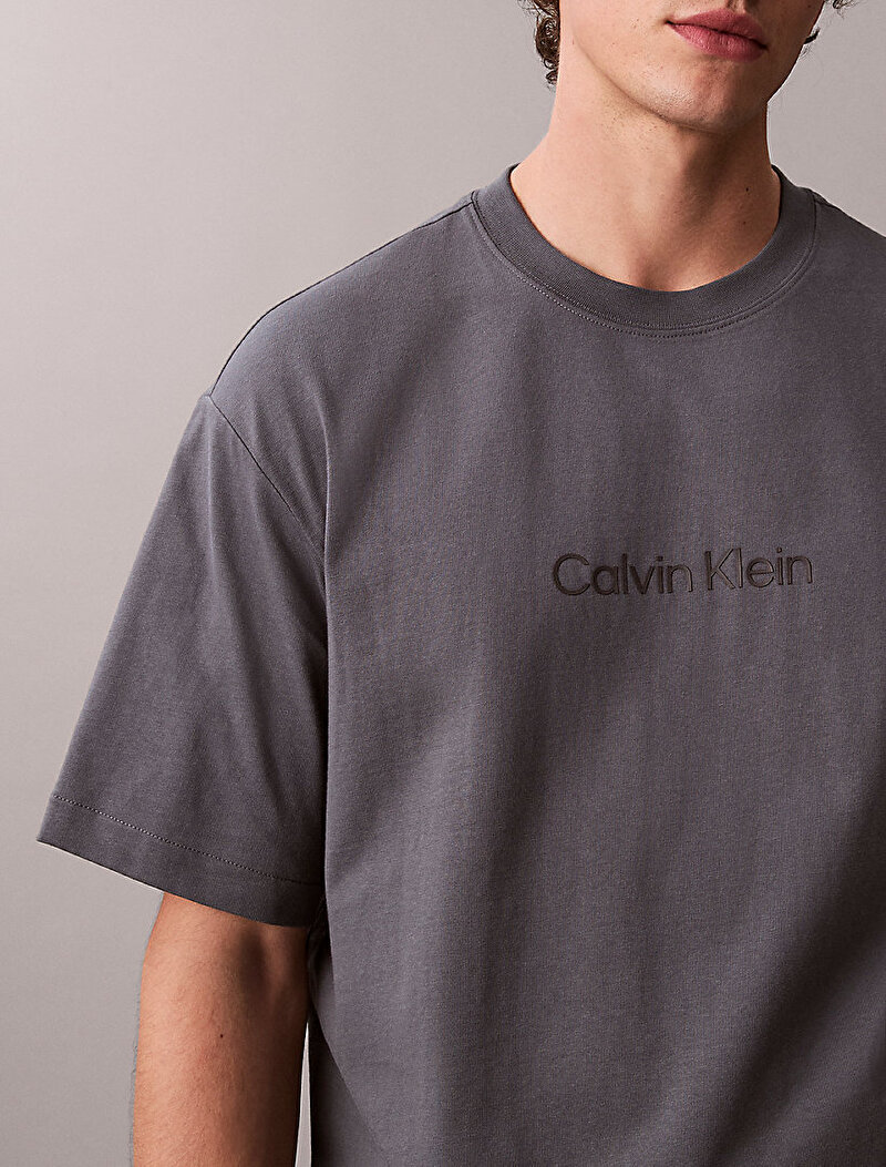 Calvin Klein Lacivert Renkli Erkek Rlexed Standard T-shirt