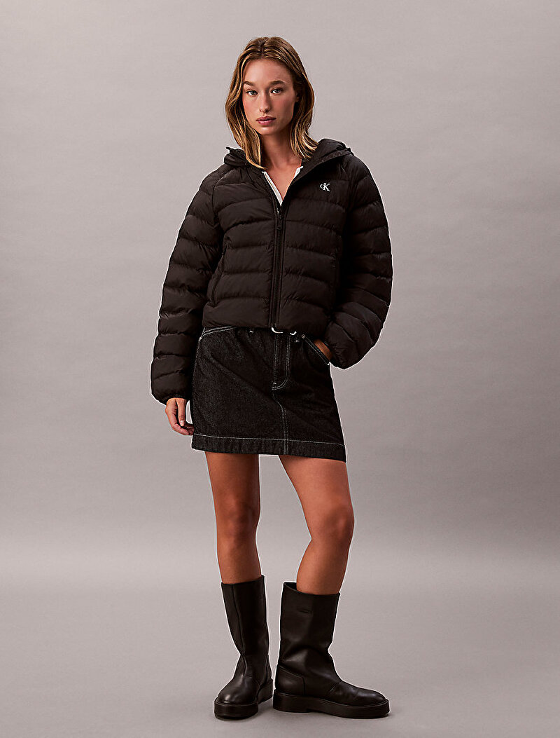 Calvin Klein Siyah Renkli Kadın Lightweight Quilted Mont