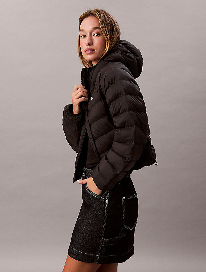 Calvin Klein Siyah Renkli Kadın Lightweight Quilted Mont