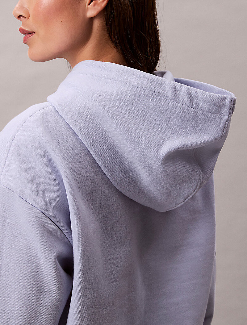 Calvin Klein Mavi Renkli Kadın Monologo French Sweatshirt