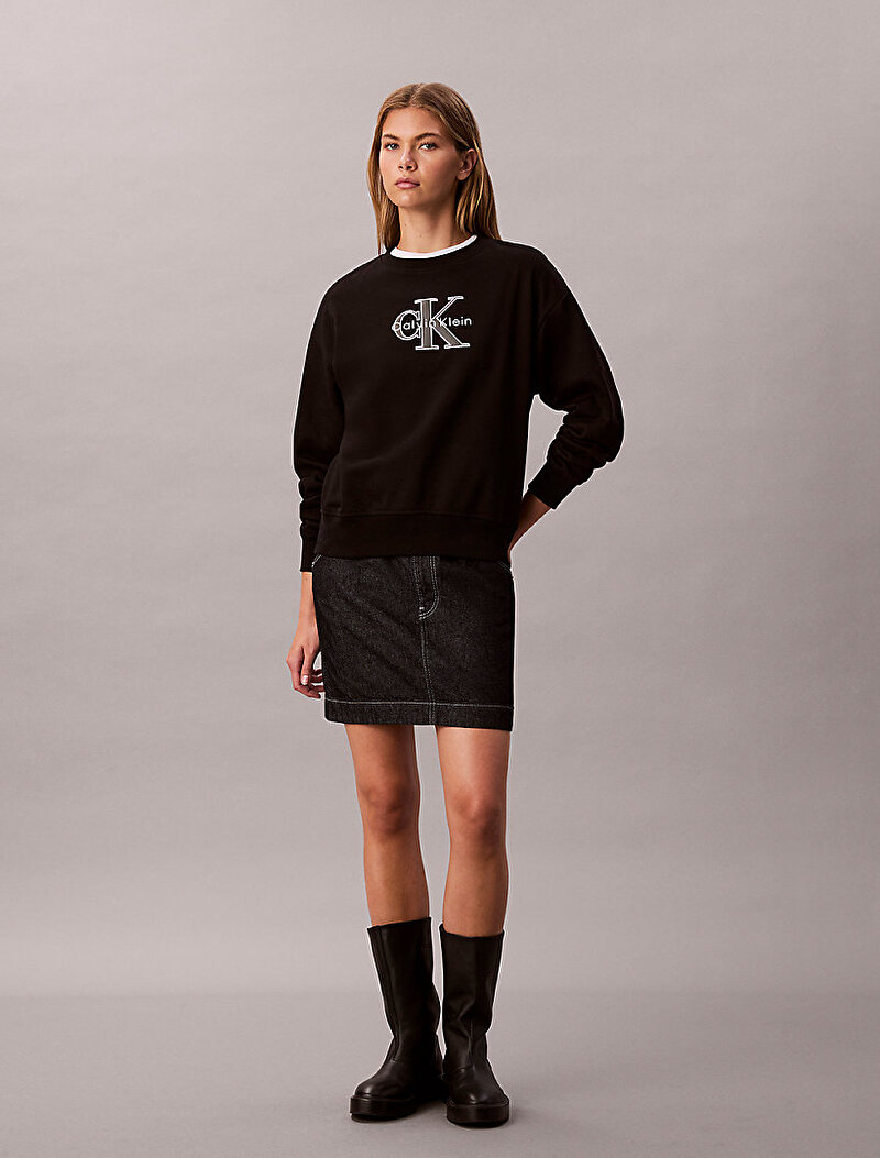 Kadın Foil Monologo Sweatshirt